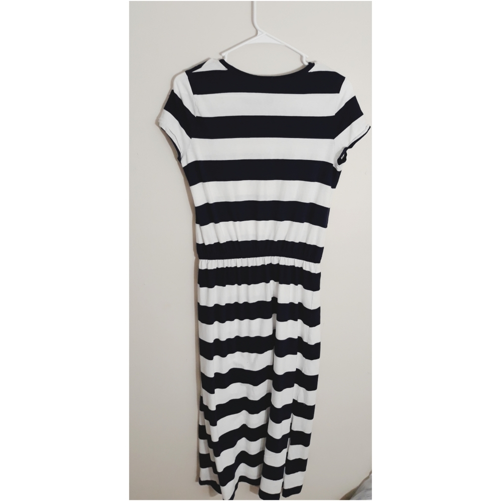 Polo Ralph Lauren Blue White Girl Maxi Dress - Picture 2 of 4